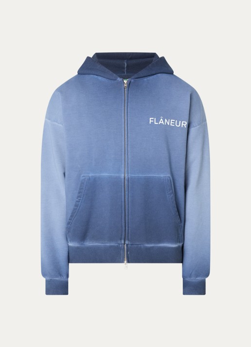 FLÂNEUR Double Logo sweatvest met logo- en backprint