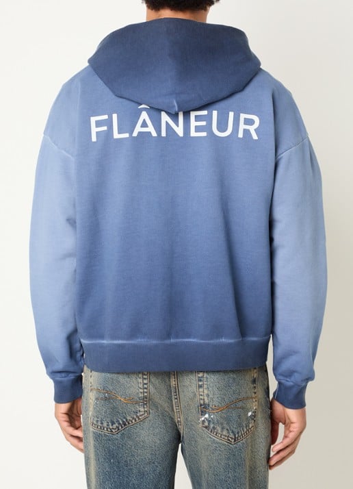 FLÂNEUR Double Logo sweatvest met logo- en backprint