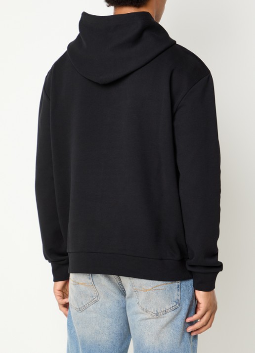 FLÂNEUR Hoodie met logoprint - achterkant zwart