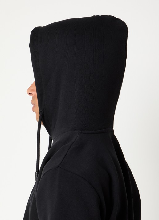 FLÂNEUR Hoodie met logoprint - detail 3 zwart