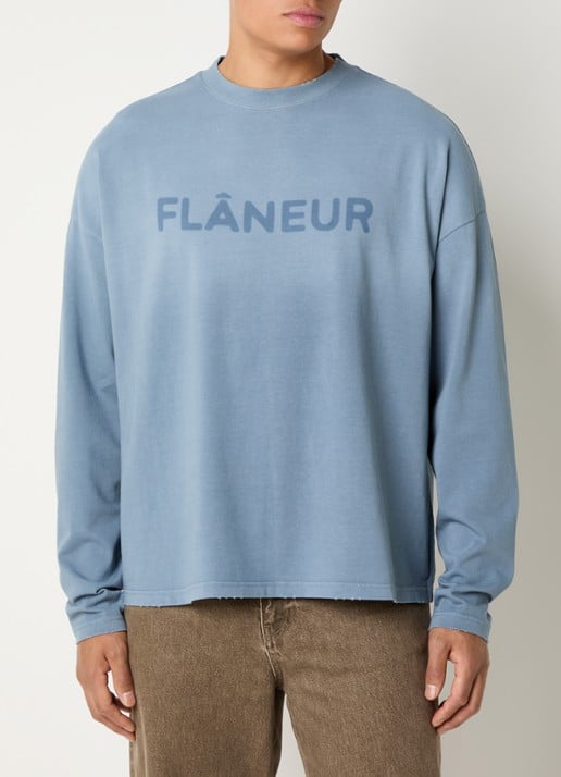 FLÂNEUR Longsleeve met logo