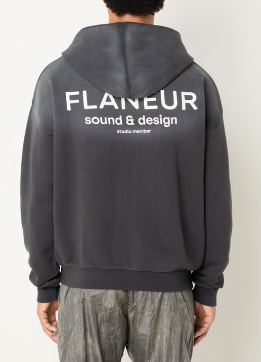 FLÂNEUR Sound & Design Studio Member sweatvest met logo- en backprint