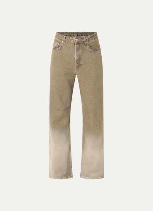 FLÂNEUR Straight leg jeans met gekleurde wassing