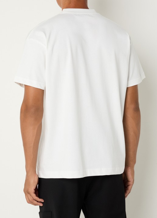 FLÂNEUR T-shirt met logoprint - achterkant 3 wit