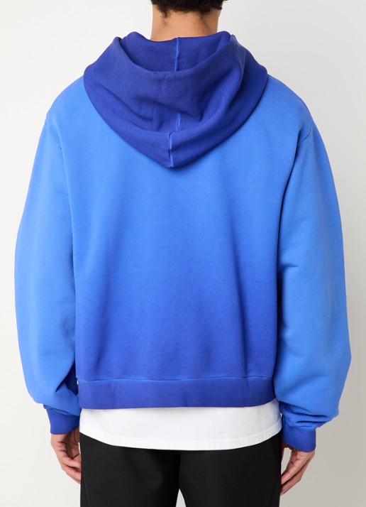 FLÂNEUR With You hoodie met logoprint - achterkant kobaltblauw