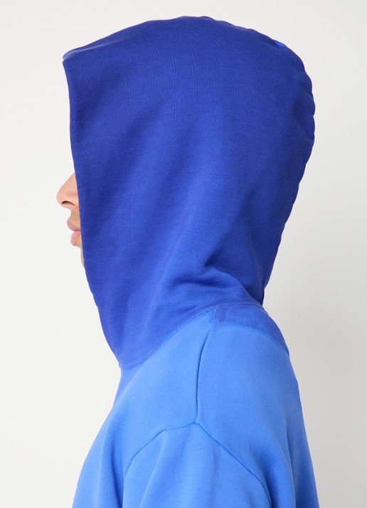 FLÂNEUR With You hoodie met logoprint - detail 5 kobaltblauw