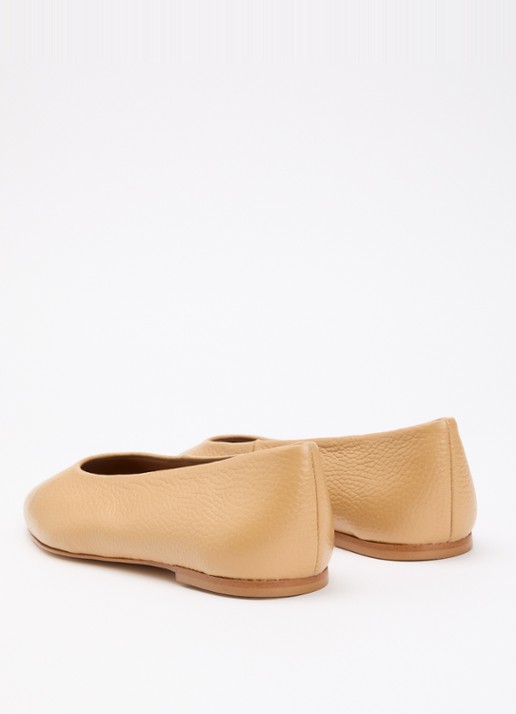 Flattered Belinda ballerina van leer - achterkant 5 camel