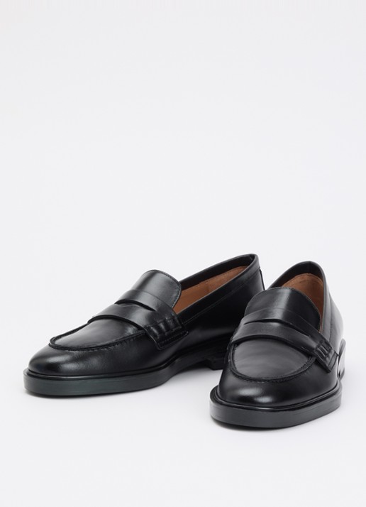 Flattered Sara loafer van leer - detail 3 zwart