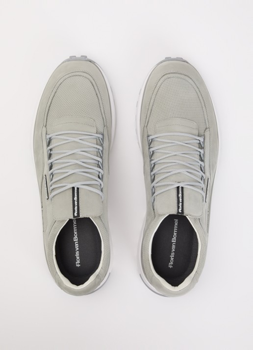 Floris van Bommel De Gripper 03.03 sneaker van nubuck - detail 4 grijs