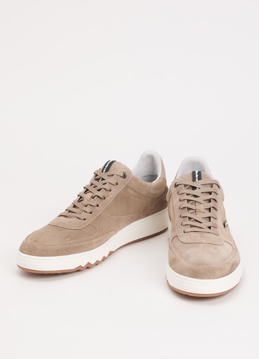Floris van Bommel De Kupster 05.24 sneaker van leer - detail 3 donkerbeige