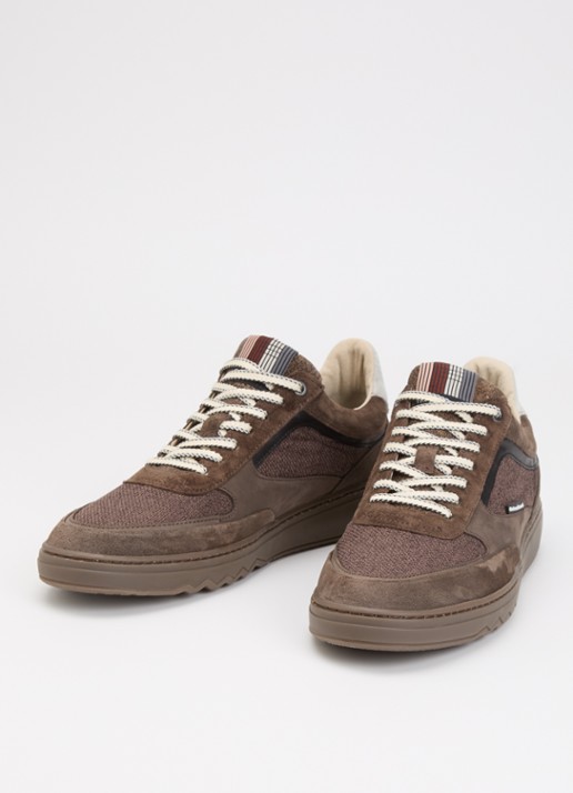 Floris van Bommel De Kupster 09.00 sneaker met suède details - detail 2 bruin