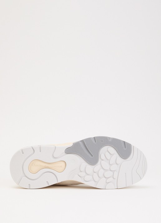 Floris van Bommel De Rezer 01.32 sneaker van leer met details van suéde  - detail 3 wit