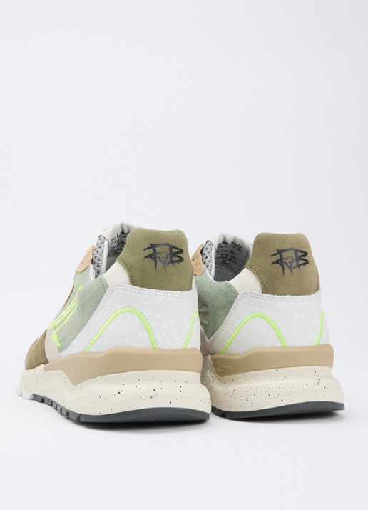 Floris van Bommel De Treener 06.06 sneaker - achterkant groen