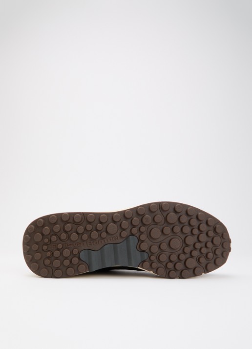 Floris van Bommel De Trikker 05.00 sneaker van suède - detail 4 donkerbruin