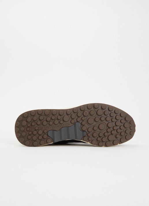 Floris van Bommel De Trikker 05.01 sneaker van suède - detail 4 donkerblauw