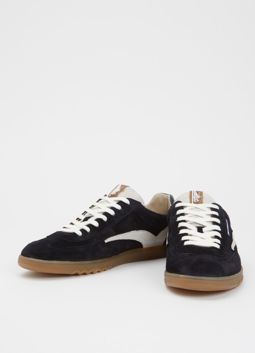 Floris van Bommel De Zaler 01.27 sneaker van suède  - detail 2 royalblauw