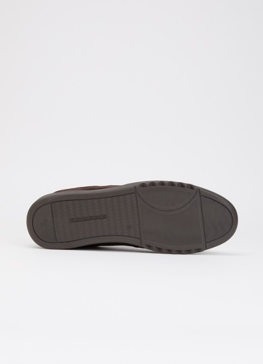 Floris van Bommel De Zaler 04.14 sneaker van suède - detail 3 donkerbruin