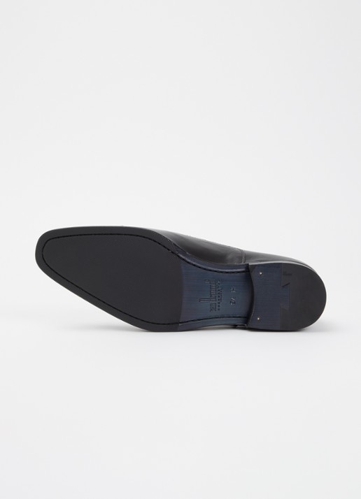 Floris van Bommel Raffa 02.02 veterschoen van kalfsleer  - detail 3 zwart