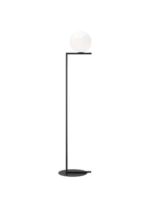 Flos IC Lights F1 vloerlamp - voorkant zwart
