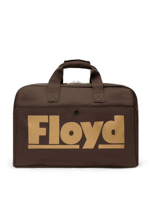 Floyd Weekendtas met logoprint - detail 5 bruin
