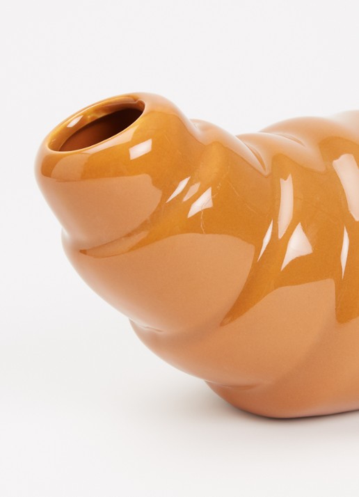 Fluid Market Croissant vaas 11,5 cm - voorkant 2 bruin