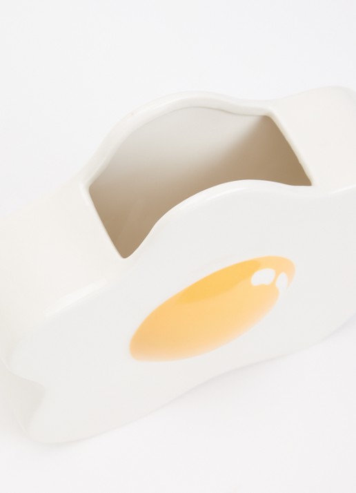 Fluid Market Egg vaas 20 cm - voorkant 2 wit