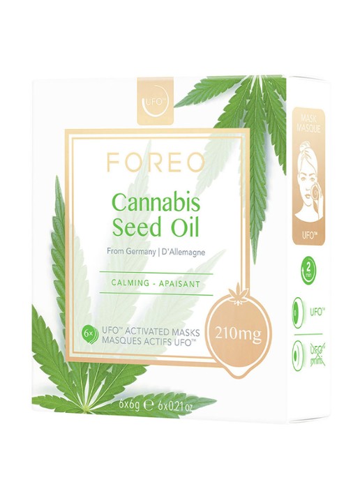 Foreo Cannabis Seed Oil Mask For UFO - gezichtsmasker 6 stuks - voorkant 4 undefined
