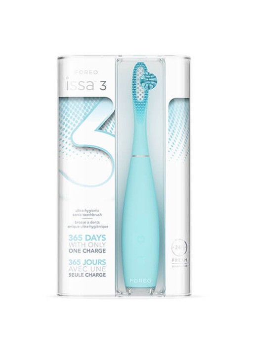 Foreo ISSA™ 3 ultra-hygienic silicone sonic toothbrush - elektrische tandenborstel - detail 2 mint