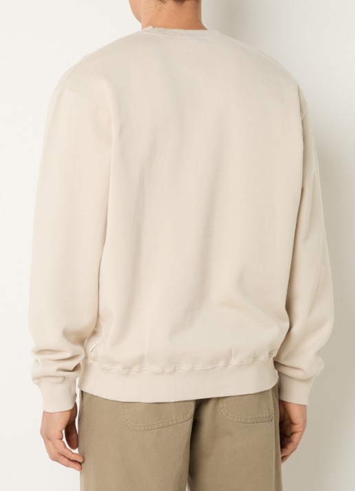 forét Boat sweater met logoboruring - achterkant 4 beige