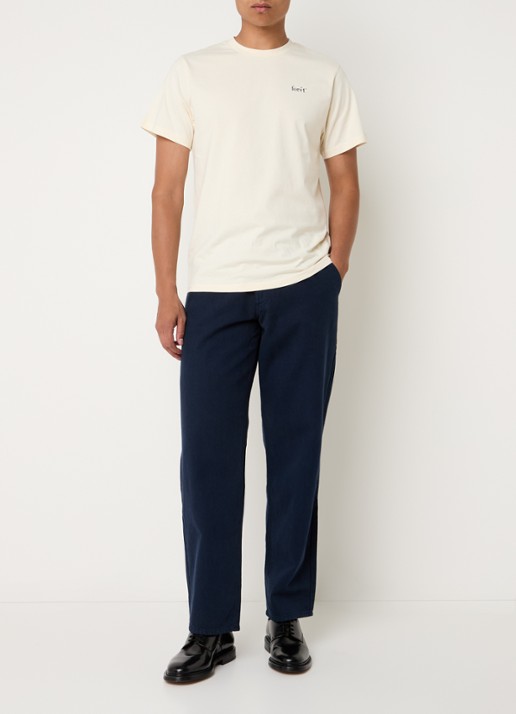 forét Clay loose fit jeans met steekzakken - voorkant 5 indigo