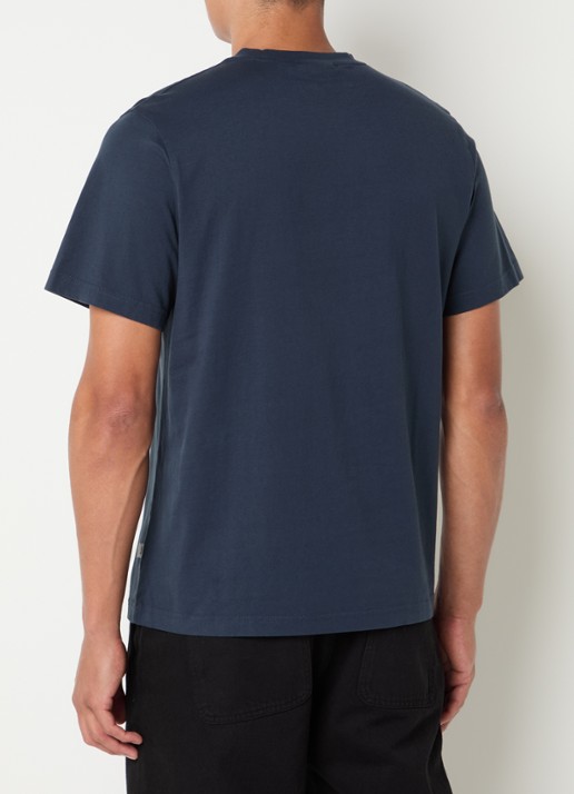 forét Duck T-shirt met borduring - achterkant 3 donkerblauw