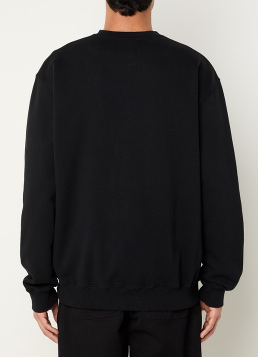 forét Globus sweater met borduring - achterkant zwart