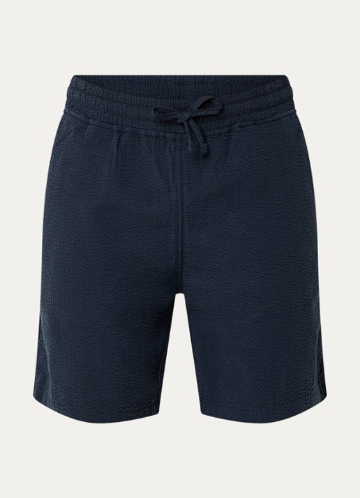 forét Hush loose fit korte broek met steekzakken - voorkant donkerblauw
