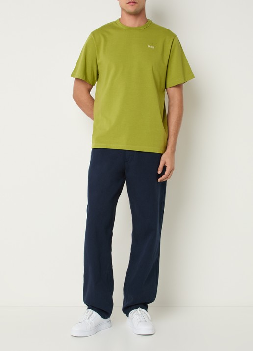 forét Oak T-shirt met logo - voorkant 2 lime