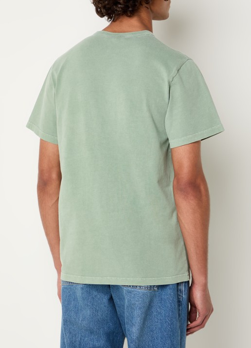 forét Oak T-shirt met logoborduring - achterkant 3 lichtgroen