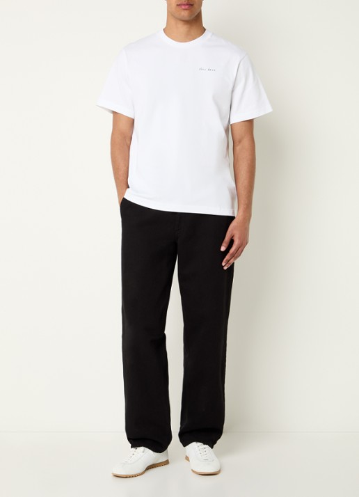 forét T-shirt met borduring - voorkant 4 wit