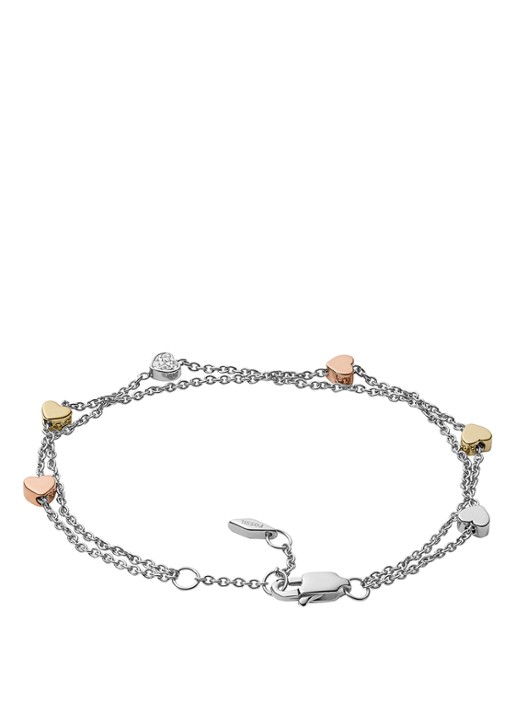 Fossil Armband met glassteen JF02854998 - detail 2 zilver