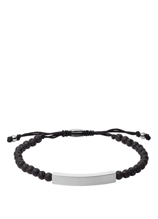 Fossil Armband met kleursteen  - voorkant zwart