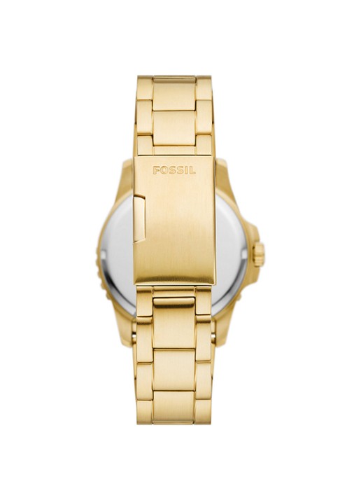 Fossil Blue Dive horloge FS6030 - detail 2 goud