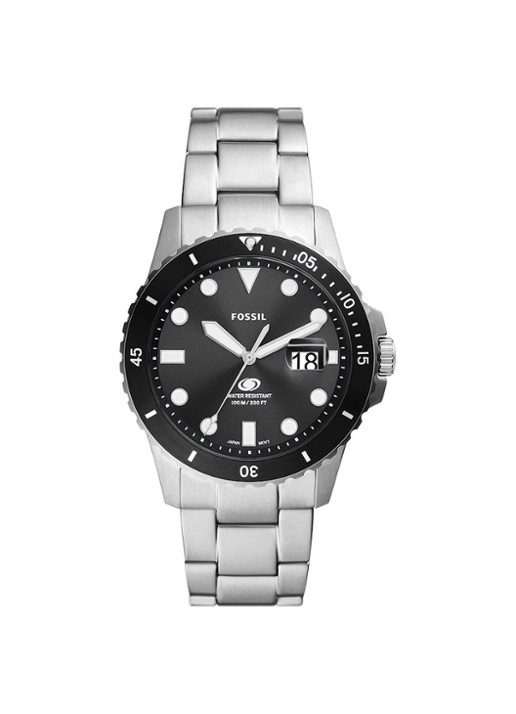 Fossil Blue Dive horloge FS6032 - voorkant zilver