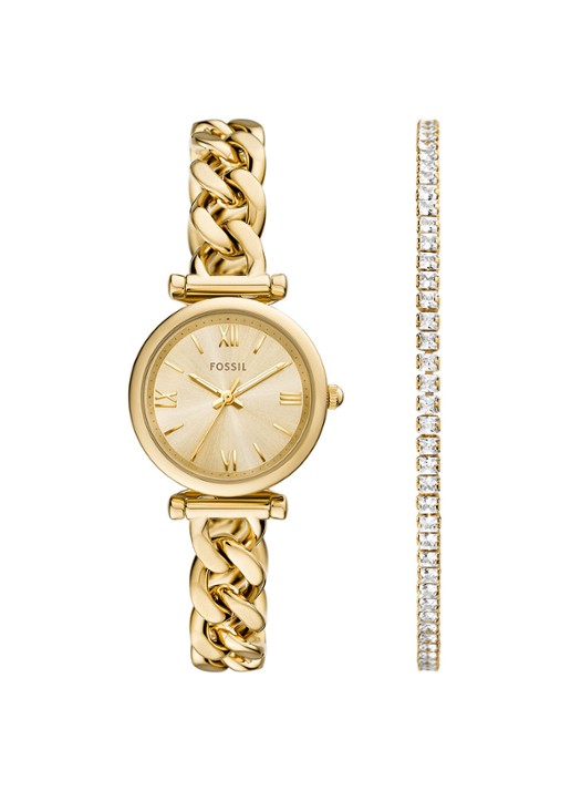Fossil Carlie horloge en armband set van 2 ES5387SET
