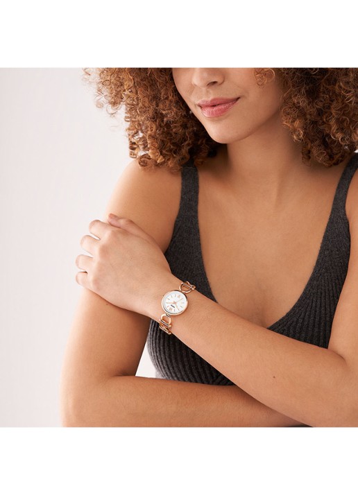 Fossil Carlie horloge ES5273 - detail 4 roségoud