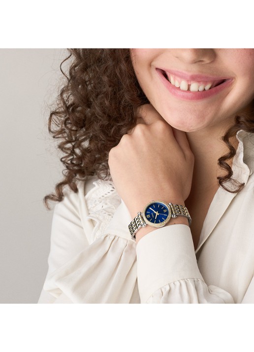 Fossil Carlie horloge ES5438 - detail 5 zilver