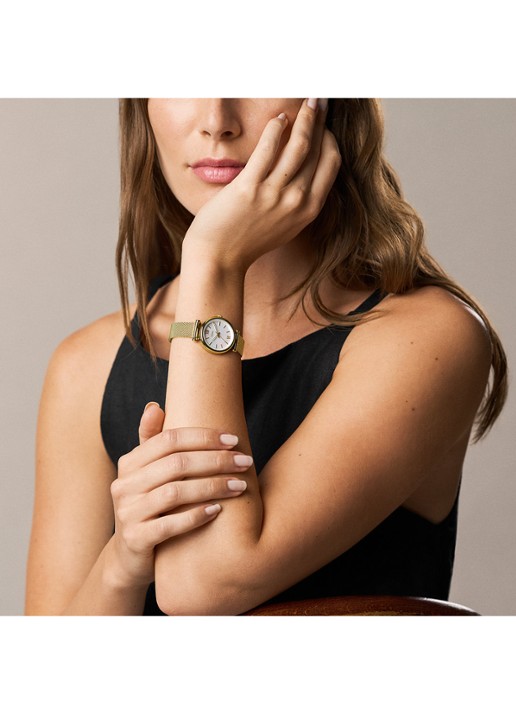 Fossil Carlie horloge ES5462 - detail 5 goud