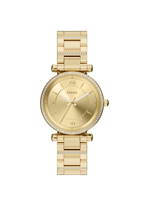 Fossil Carlie horloge ES5465 - voorkant goud