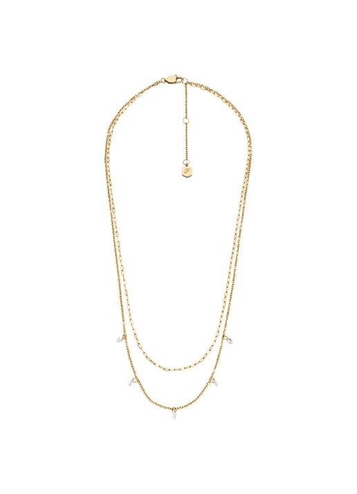 Fossil Ellis ketting  JF04894710 - detail 2 goud