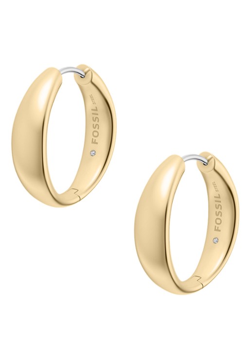 Fossil Ellis oorringen JF05002710 - detail 3 goud