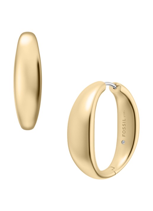 Fossil Ellis oorringen JF05003710 - detail 2 goud