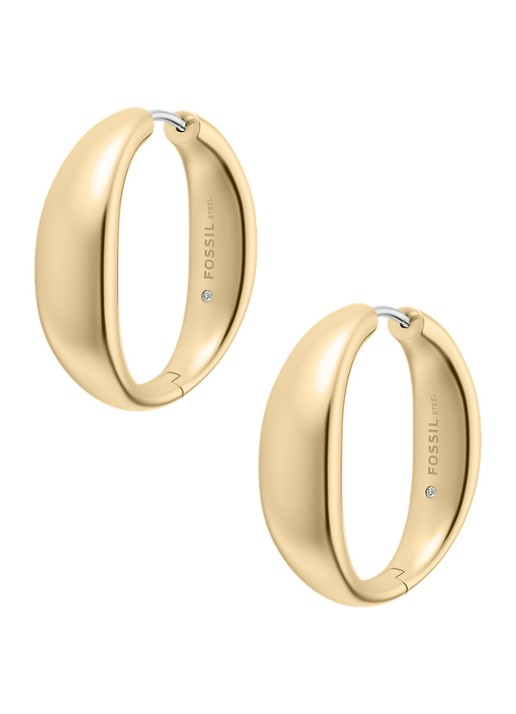 Fossil Ellis oorringen JF05003710 - detail 3 goud