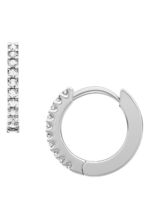 Fossil Ellis oorringen met zirkonia JA7347040